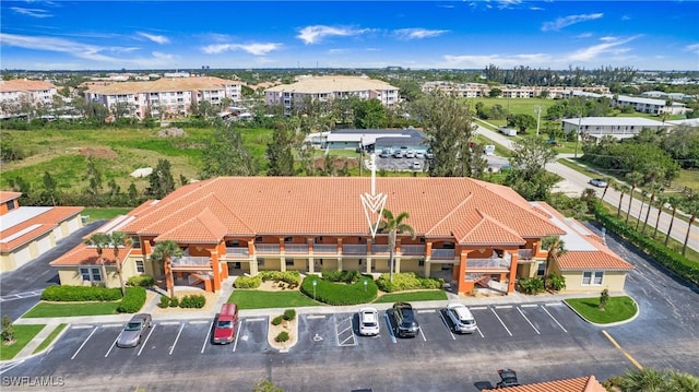 bird's eye view with a residential view