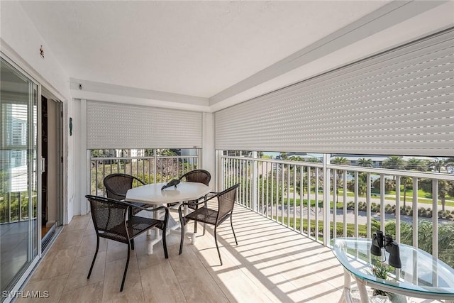 sunroom / solarium with plenty of natural light