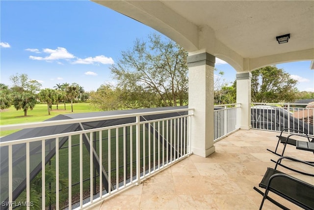 view of balcony