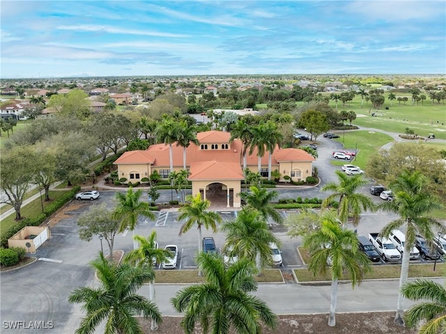 bird's eye view with a residential view