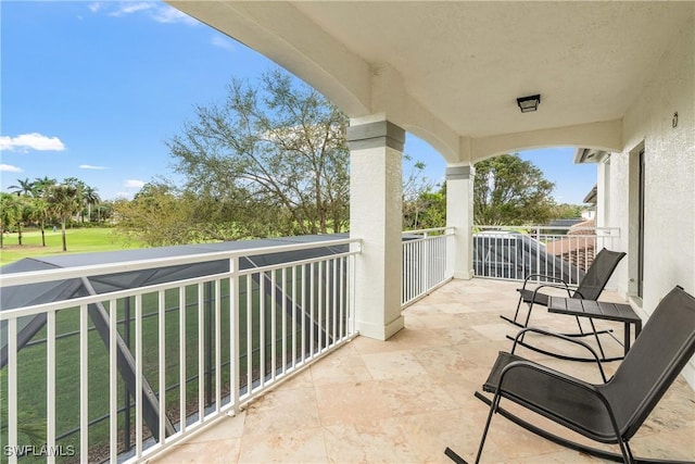 view of balcony