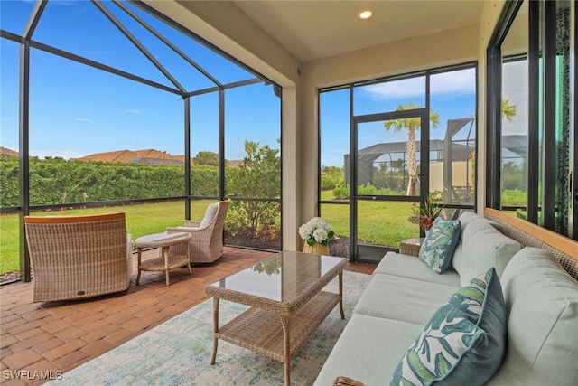 view of sunroom / solarium