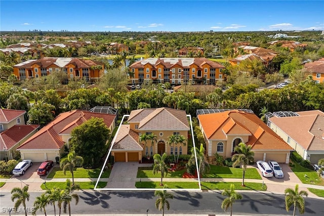 8840 Paseo De Valencia St, Fort Myers, FL 33908 - bird's eye view featuring a residential view
