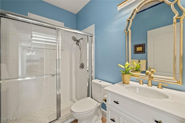 8840 Paseo De Valencia St, Fort Myers, FL 33908 - full bath with toilet, a stall shower, and vanity