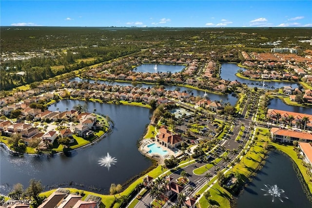 8840 Paseo De Valencia St, Fort Myers, FL 33908 - bird's eye view featuring a residential view and a water view