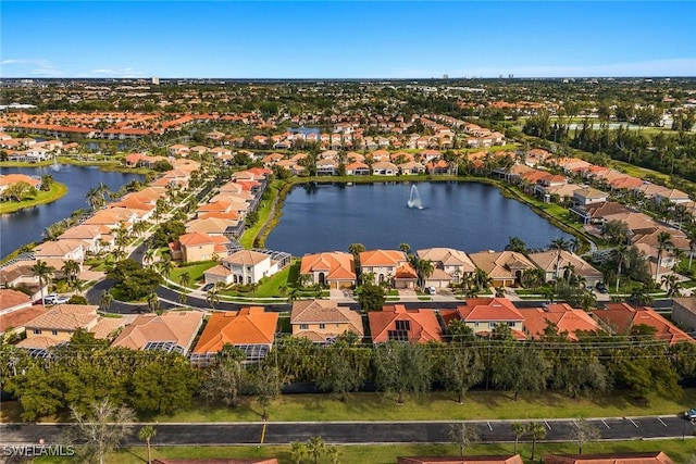 8840 Paseo De Valencia St, Fort Myers, FL 33908 - bird's eye view with a water view and a residential view