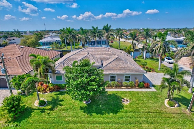 bird's eye view featuring a residential view