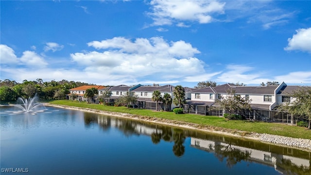 water view with a residential view