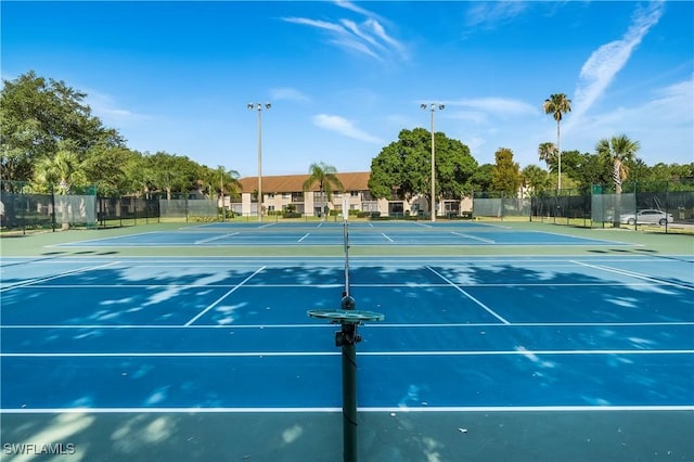 view of tennis court