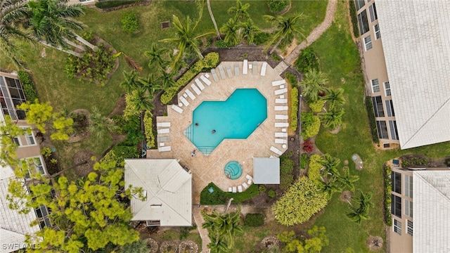 birds eye view of property