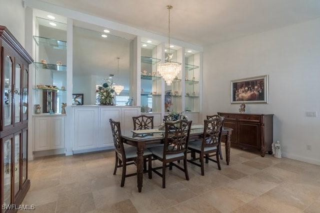 dining area with baseboards