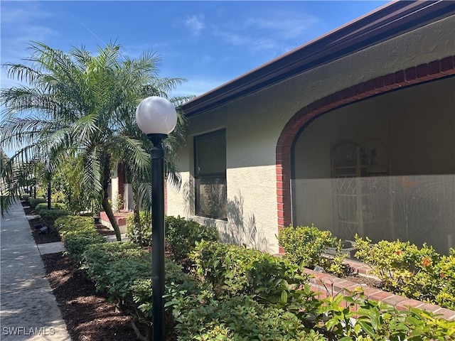 view of property exterior with stucco siding