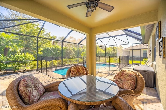 view of sunroom / solarium