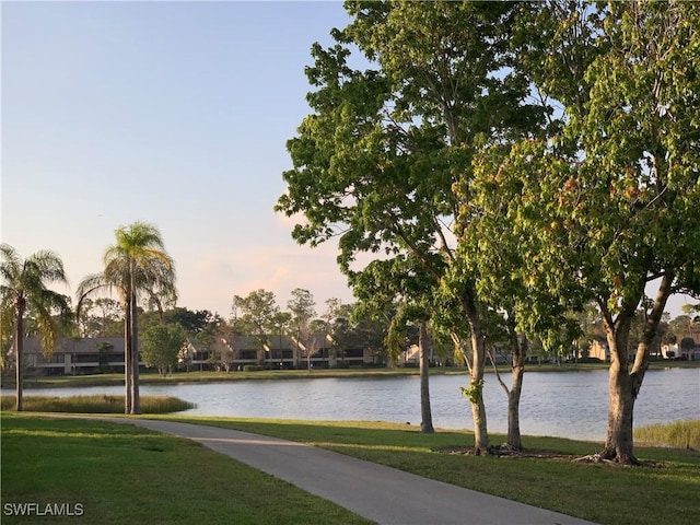 view of water feature