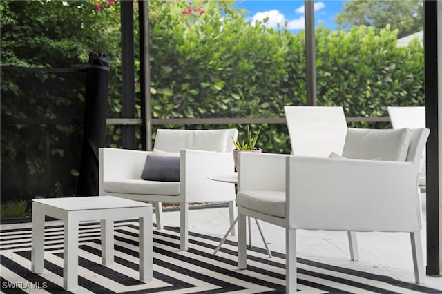 view of patio / terrace with an outdoor hangout area