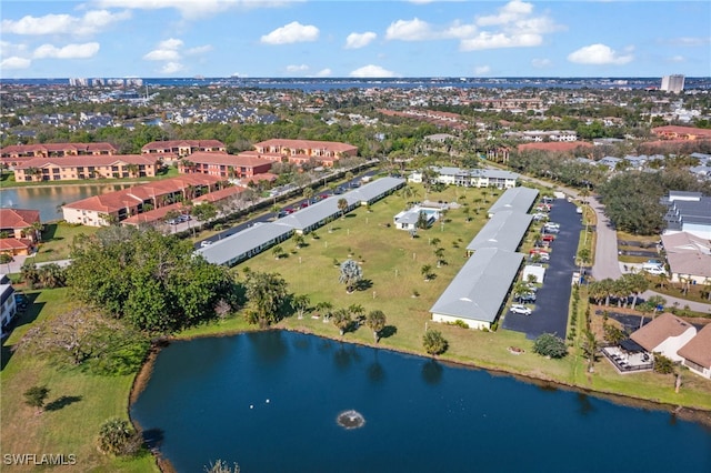 1050 Lake Mcgregor Dr Unit 6747, Fort Myers, FL 33919 - drone / aerial view featuring a water view and a residential view