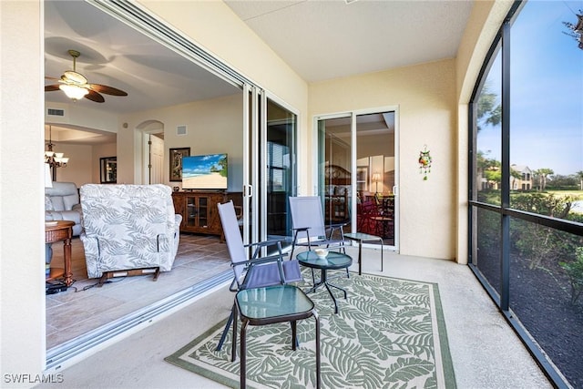 10644 Pelican Preserve Blvd Unit 102, Fort Myers, FL 33913 - sunroom featuring arched walkways