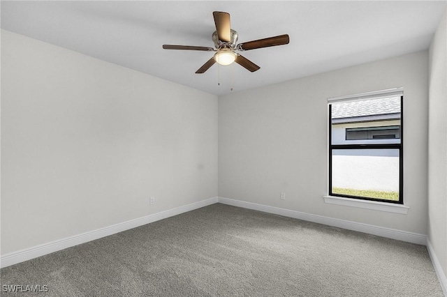 1729 SW 22nd Ter, Cape Coral, FL 33991 - carpeted spare room featuring ceiling fan