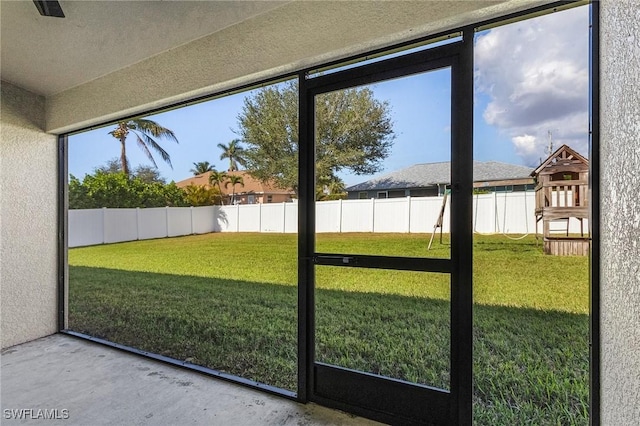1729 SW 22nd Ter, Cape Coral, FL 33991 - view of unfurnished sunroom