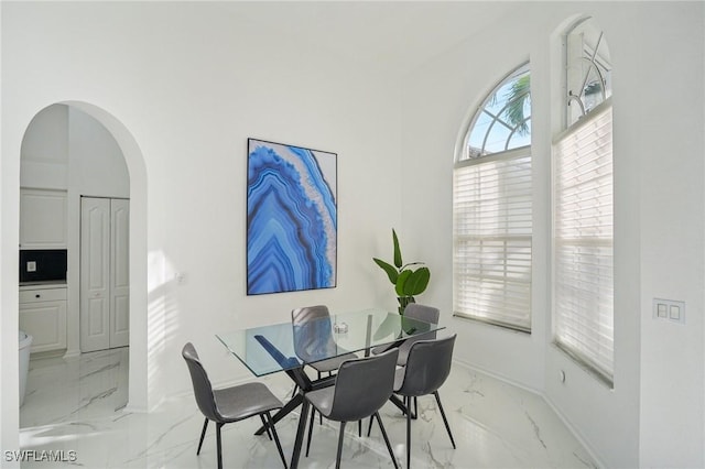 view of dining area