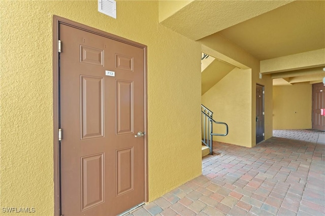 entrance to property with visible vents