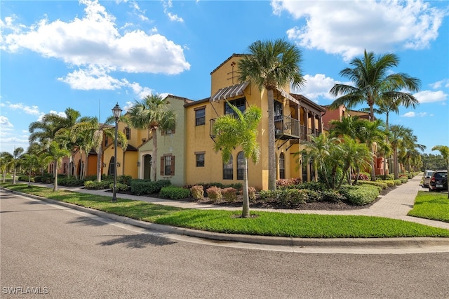 view of property with a residential view