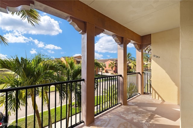 view of balcony