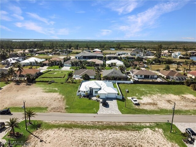 drone / aerial view with a residential view