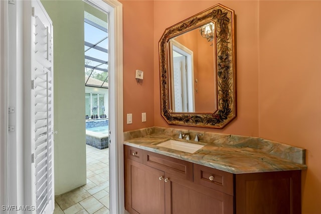 bathroom featuring vanity