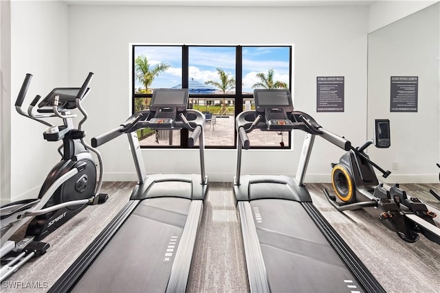13020 Georges Cay Pl, Fort Myers, FL 33913 - workout area featuring baseboards