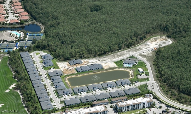 13020 Georges Cay Pl, Fort Myers, FL 33913 - aerial view of property and surrounding area featuring a heavily wooded area and a nearby body of water