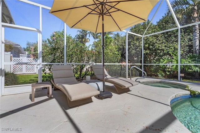 view of sunroom / solarium