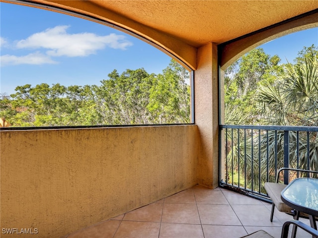 view of balcony