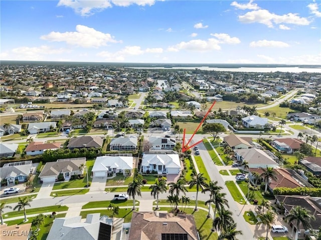 birds eye view of property featuring a residential view