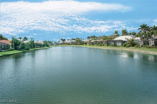 water view featuring a residential view