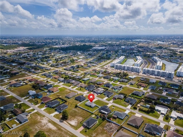 birds eye view of property featuring a residential view