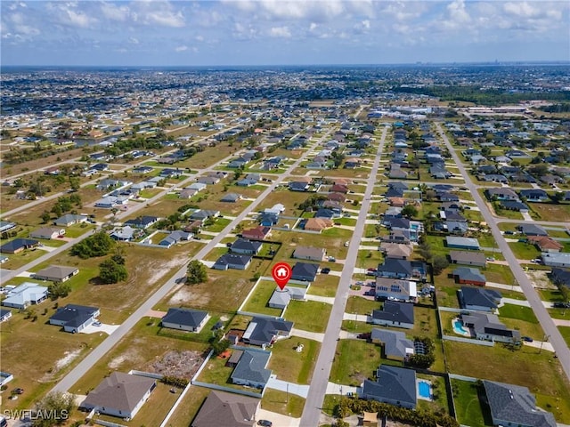 drone / aerial view featuring a residential view