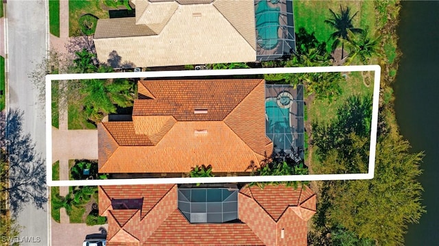 8342 Provencia Ct, Fort Myers, FL 33912 - aerial view of property and surrounding area featuring property boundaries highlighted