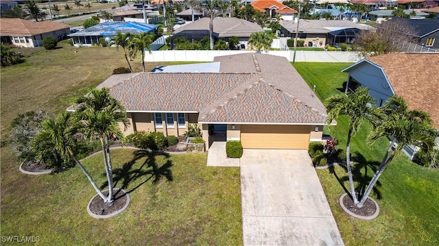 bird's eye view featuring a residential view