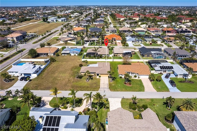 birds eye view of property featuring a residential view