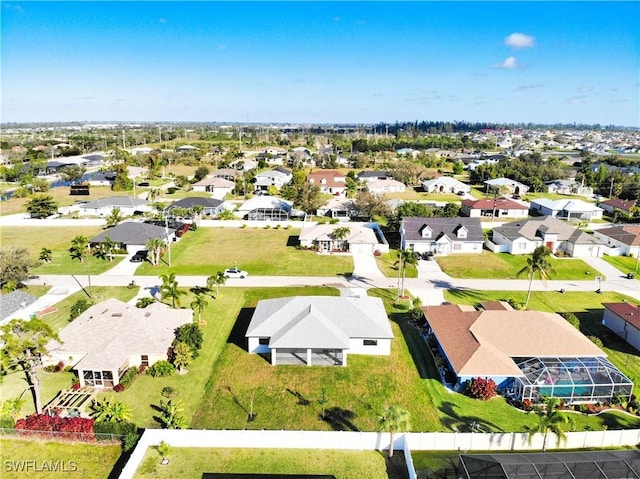 drone / aerial view featuring a residential view