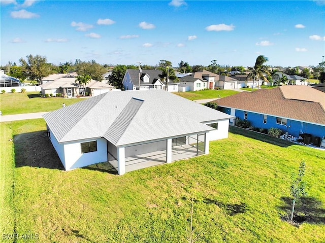 bird's eye view featuring a residential view