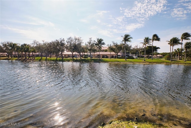 view of water feature