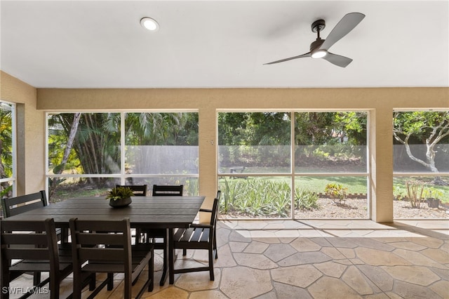 7735 Citrus Hill Ln, Naples, FL 34109 - sunroom with stone finish floors