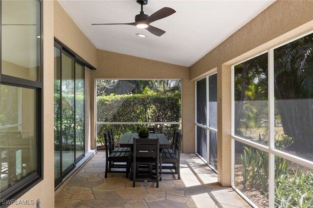 7735 Citrus Hill Ln, Naples, FL 34109 - sunroom / solarium featuring lofted ceiling