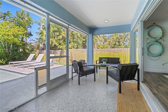 view of sunroom / solarium