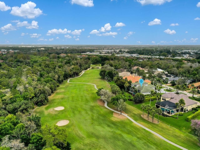 7627 Palmer Ct, Naples, FL 34113 - birds eye view of property with view of golf course