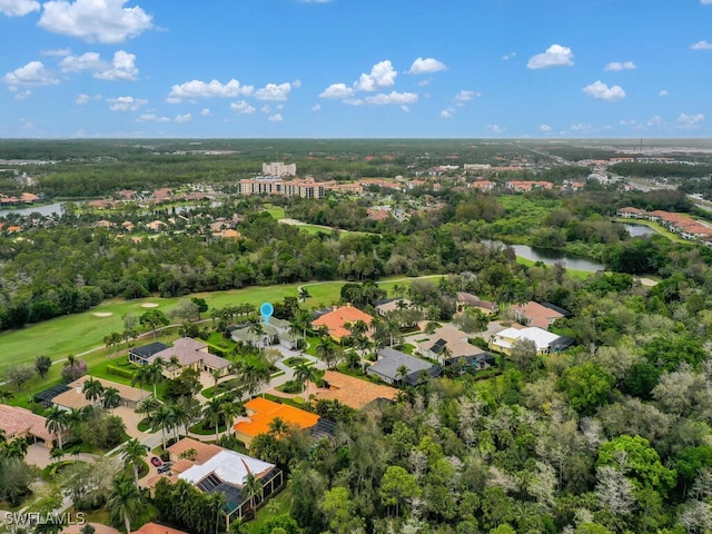 7627 Palmer Ct, Naples, FL 34113 - drone / aerial view with a water view and a view of trees