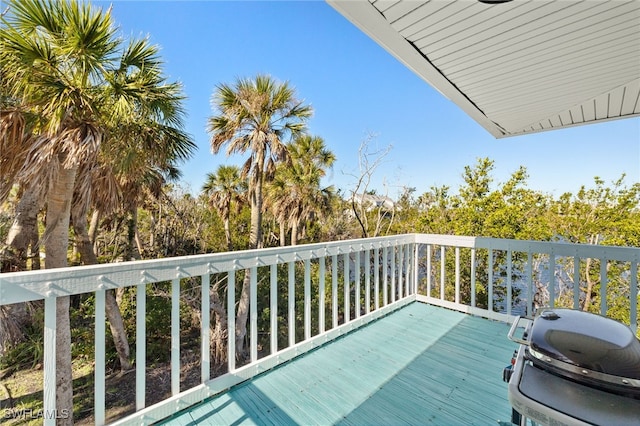 balcony featuring grilling area