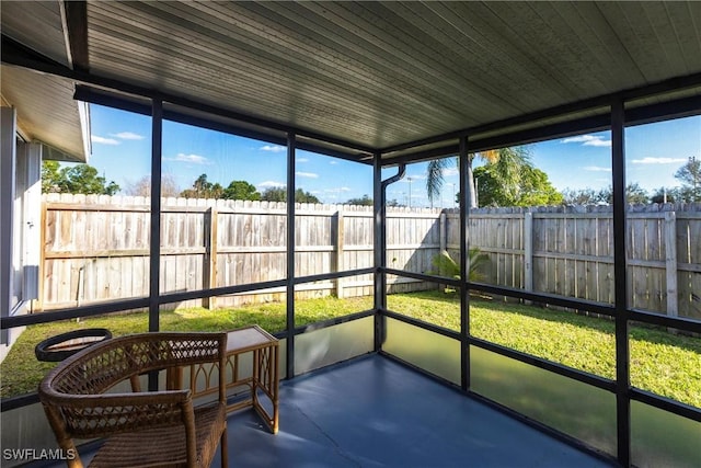 sunroom / solarium with plenty of natural light